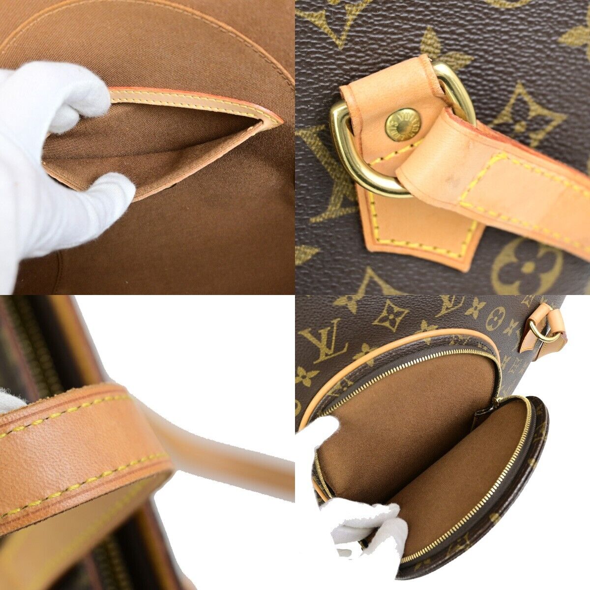 LOUIS VUITTON Ellipse Shopping Shoulder Bag Monogram Leather BN M51128 600FB271