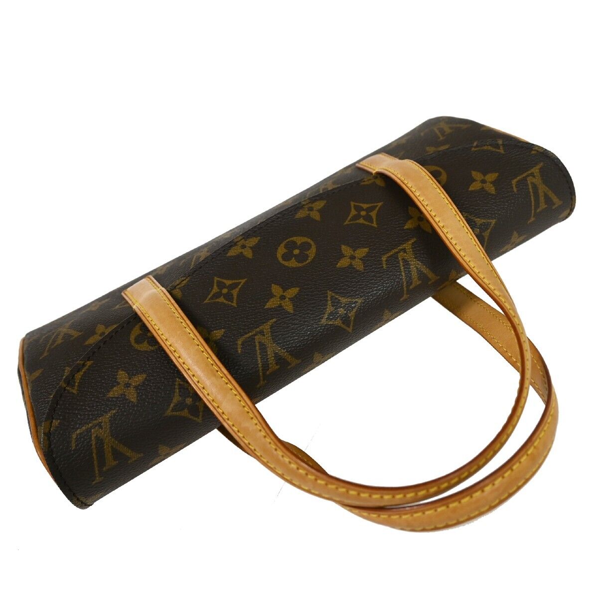 LOUIS VUITTON Sonatine Hand Bag Monogram Leather Brown France M51902 92GA890