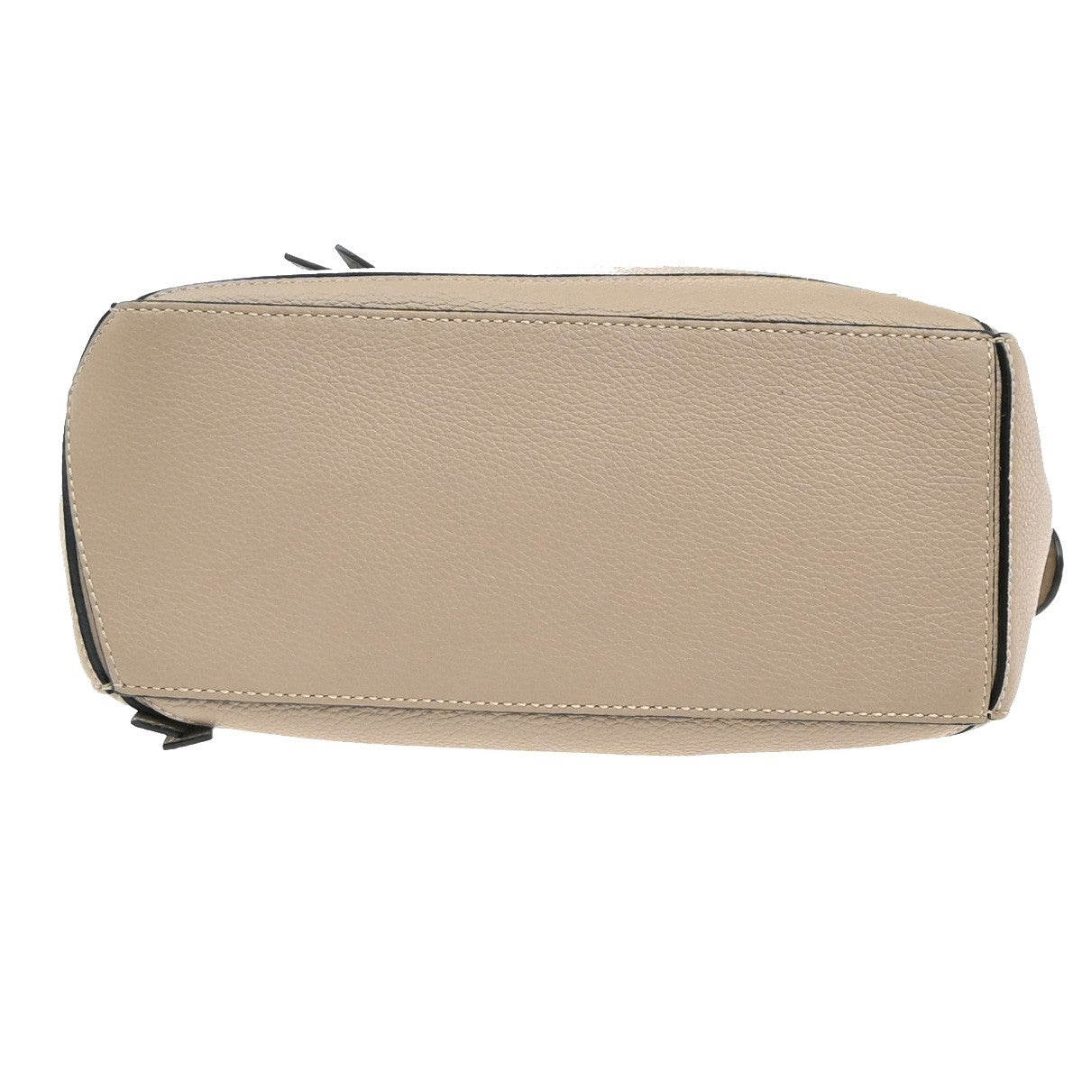 LOEWE Logo Puzzle Small 2way Shoulder Hand Bag Leather Beige Spain GHW 629RL948