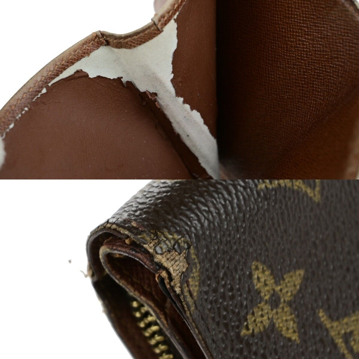 LOUIS VUITTON LV 4 Set Wallet Pen Case Monogram Epi Leather Brown Black 61KA450