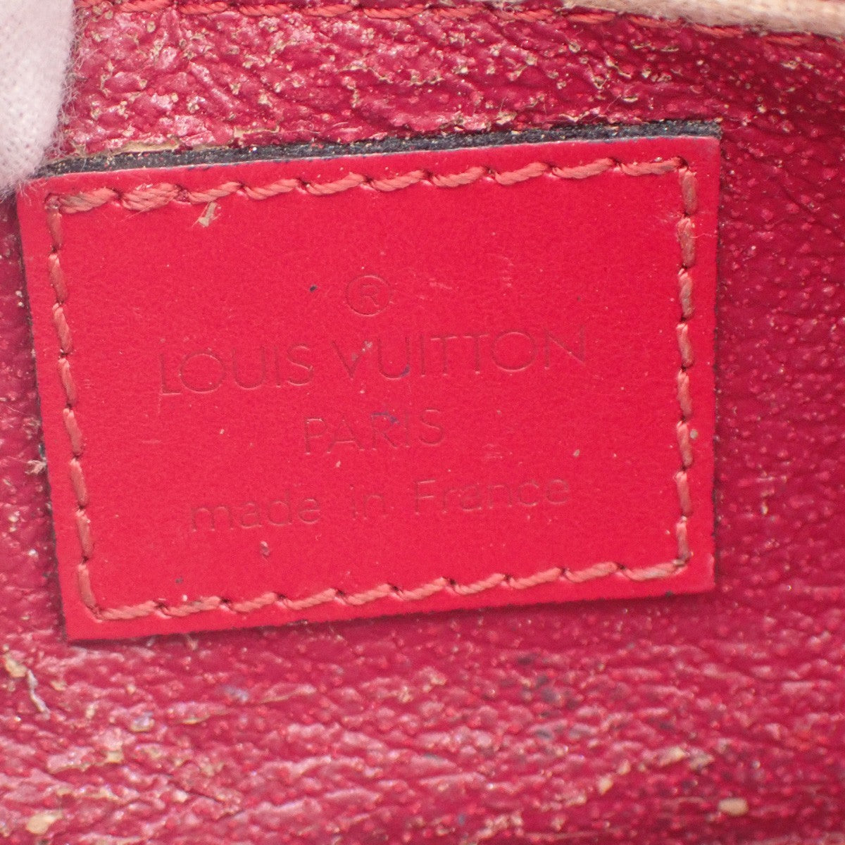 LOUIS VUITTON LV Logo Dauphine PM Pouch Bag Epi Leather Red M48447 05KC868