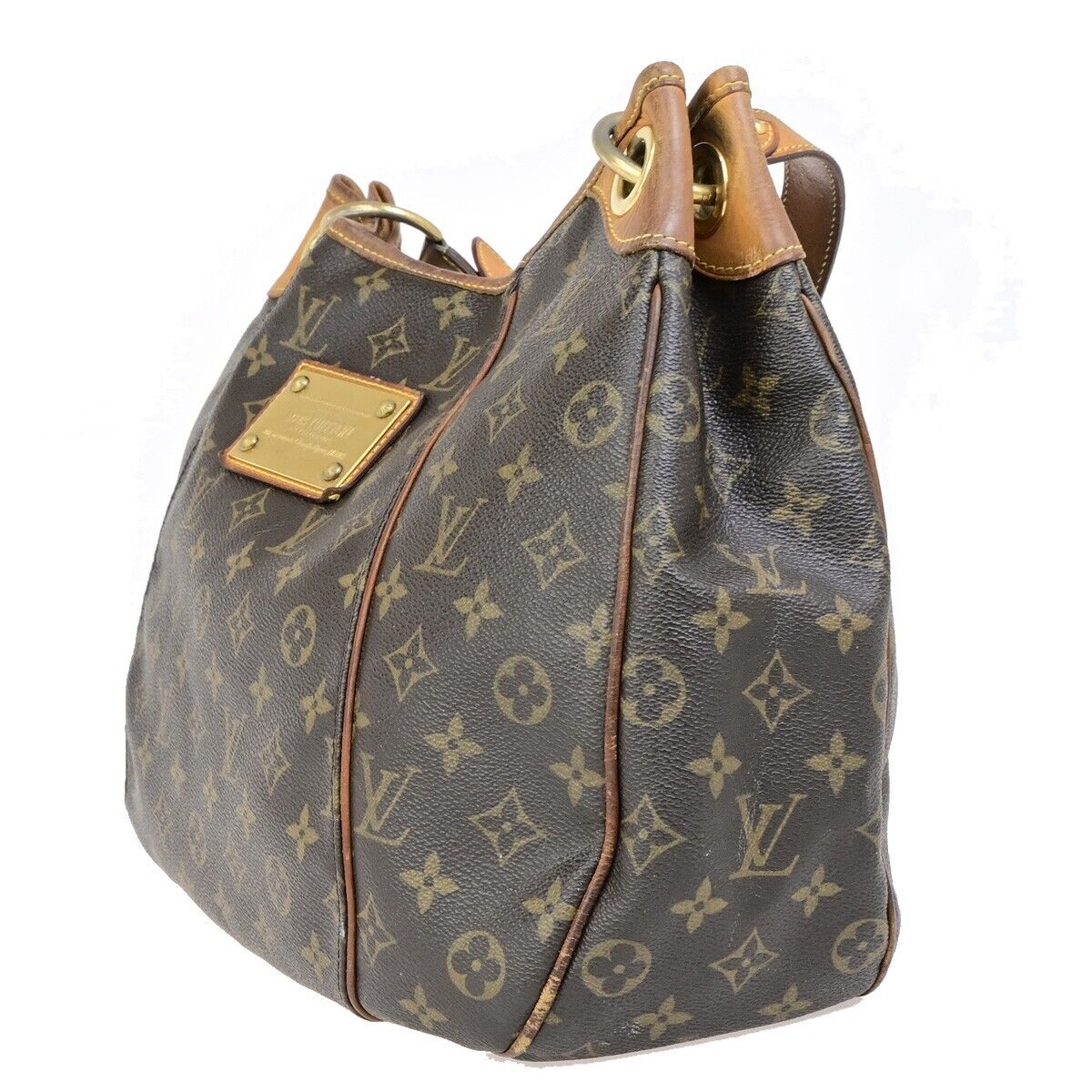 LOUIS VUITTON Galliera PM Shoulder Bag Monogram Leather Brown GD M56382 73ED049