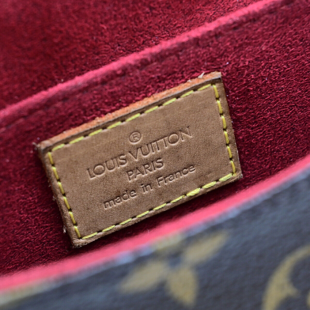 LOUIS VUITTON LV Tambourine Shoulder Bag Monogram Leather Brown M51179 87YG542