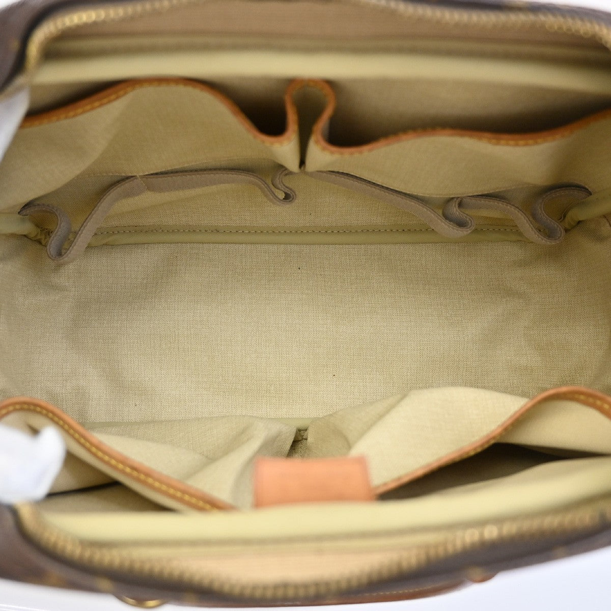 LOUIS VUITTON LV Logo Deauville Hand Bag Monogram Leather Brown M47270 73YH316
