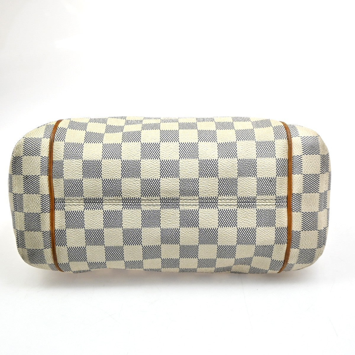 LOUIS VUITTON Totally PM Shoulder Bag Damier Azur Leather White N51261 72KD105