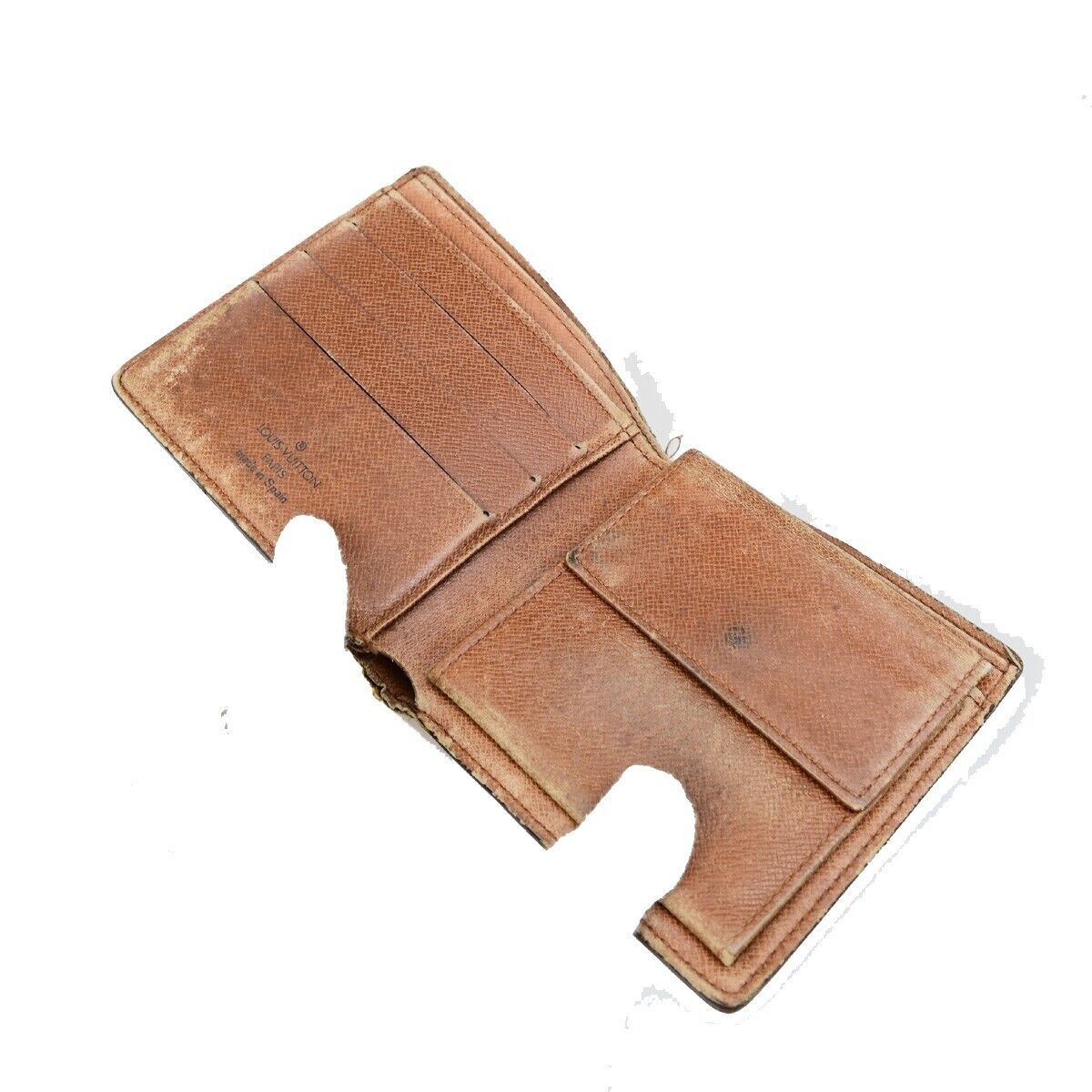 LOUIS VUITTON 3 Set Wallet 6Hooks Key Case Monogram Leather Brown 66KA496