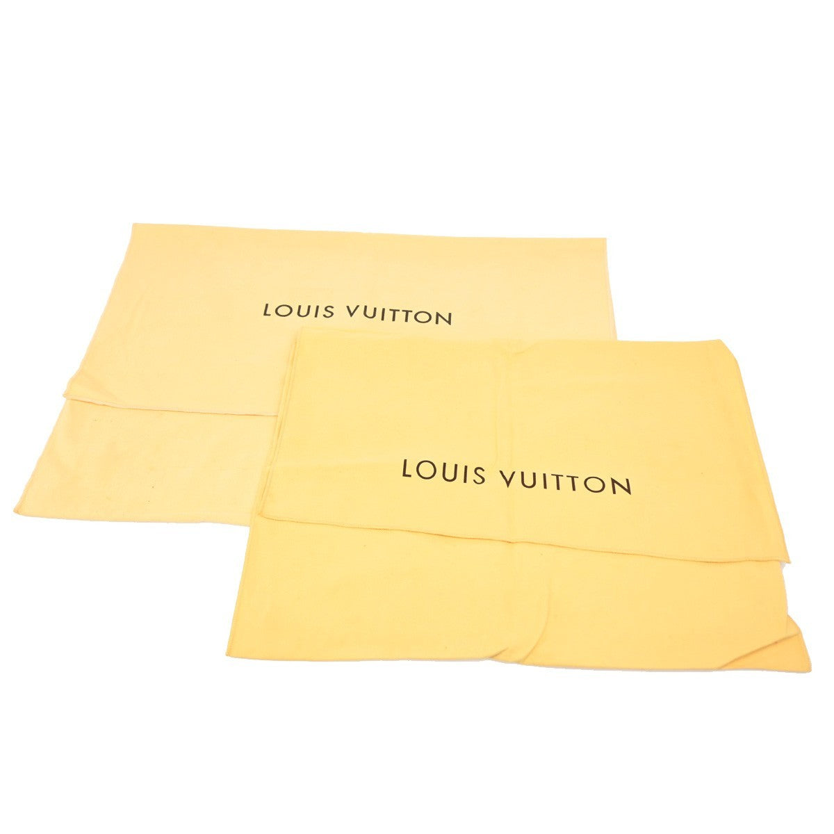 LOUIS VUITTON Logo 10 Set Dust Bag Drawstring Canvas Cotton Beige Brown 09KB608