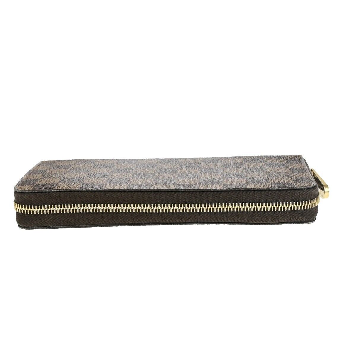 LOUIS VUITTON Zippy Organizer Long Wallet Damier Leather Brown N60003 84EC946