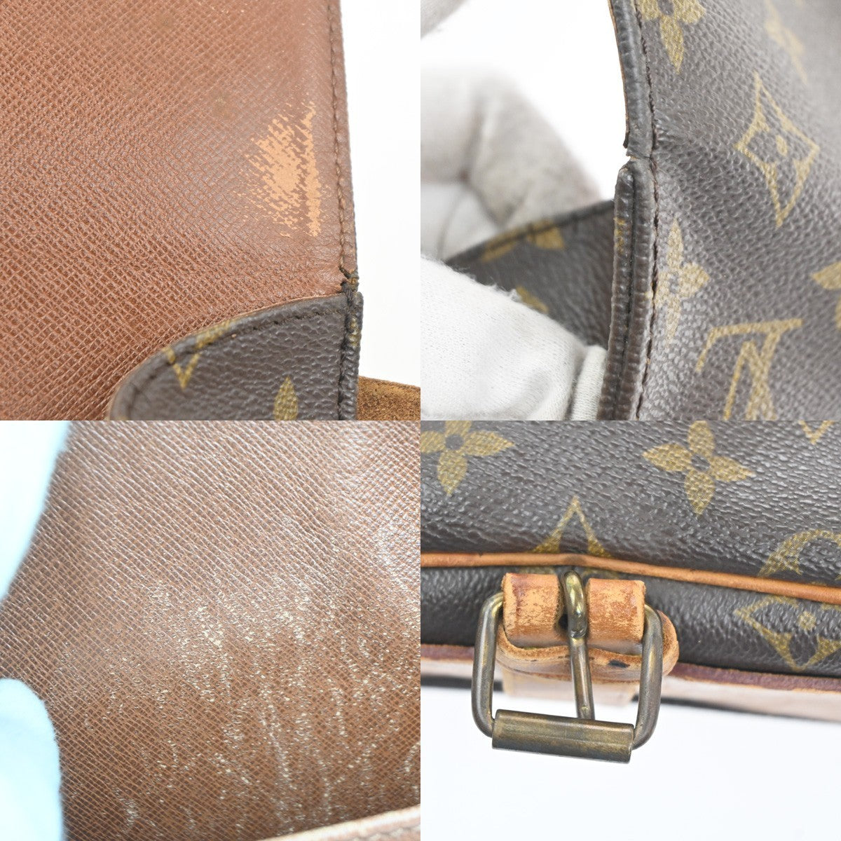LOUIS VUITTON Cartouchiere MM Shoulder Bag Monogram Leather Brown M51253 62KP520