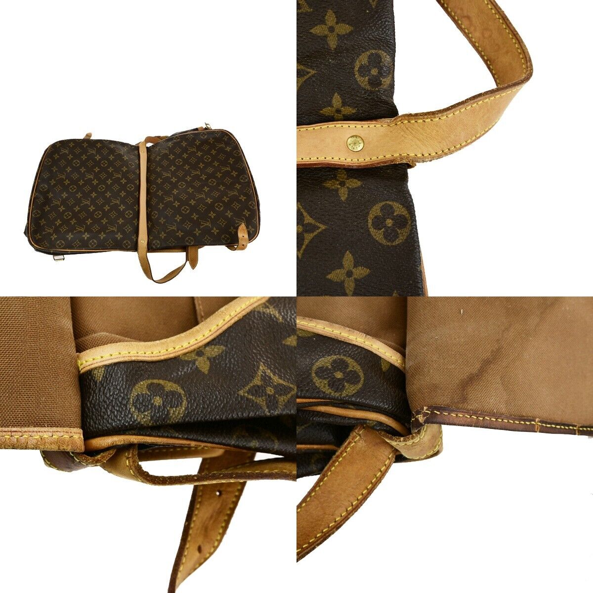 LOUIS VUITTON Saumur 35 Shoulder Bag Monogram Leather BN France M42254 33EC935