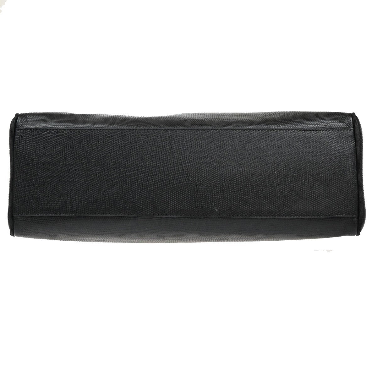 SALVATORE FERRAGAMO Vara Shoulder Bag Embossing Leather Black GHW Italy 67KA945