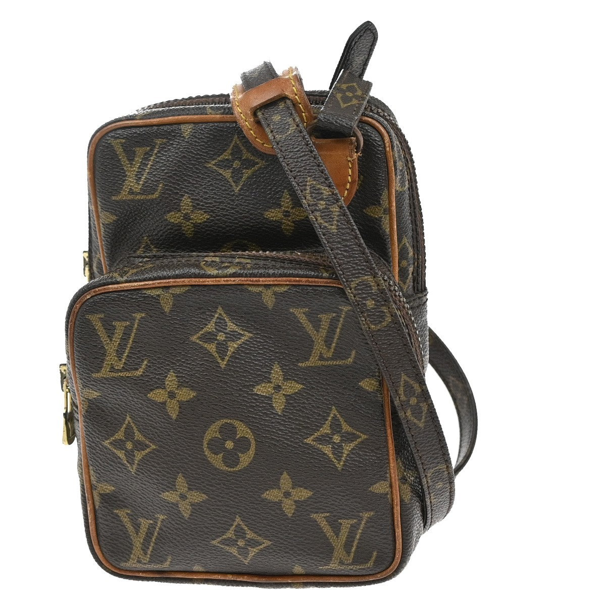 LOUIS VUITTON Mini Amazon Shoulder Bag Monogram Leather Brown M45238 86FC140