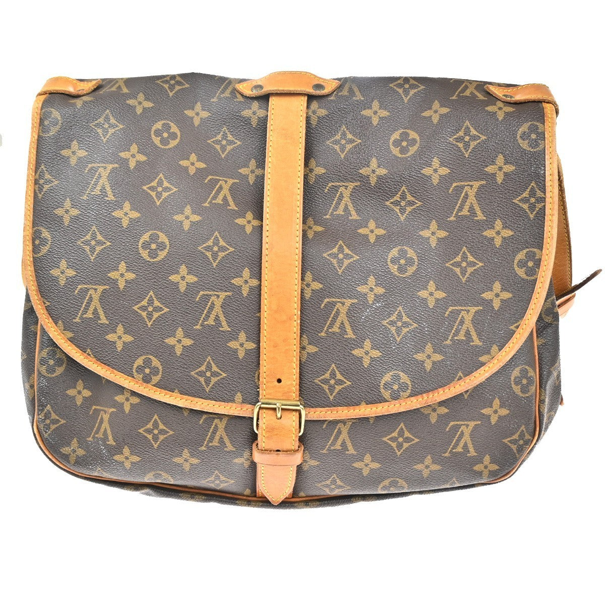 LOUIS VUITTON Saumur 35 Shoulder Bag Monogram Leather BN France M42254 73CA680