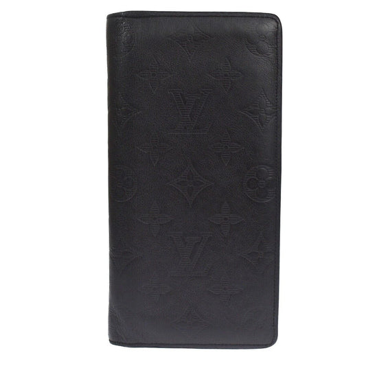 LOUIS VUITTON Brazza Long Bifold Wallet Monogram Shadow Black M62900 39GA845