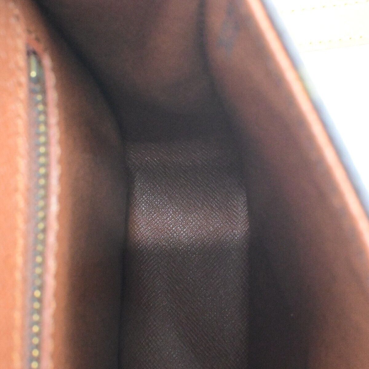 LOUIS VUITTON Saint Cloud MM Shoulder Bag Monogram Leather Brown M51243 87ED457