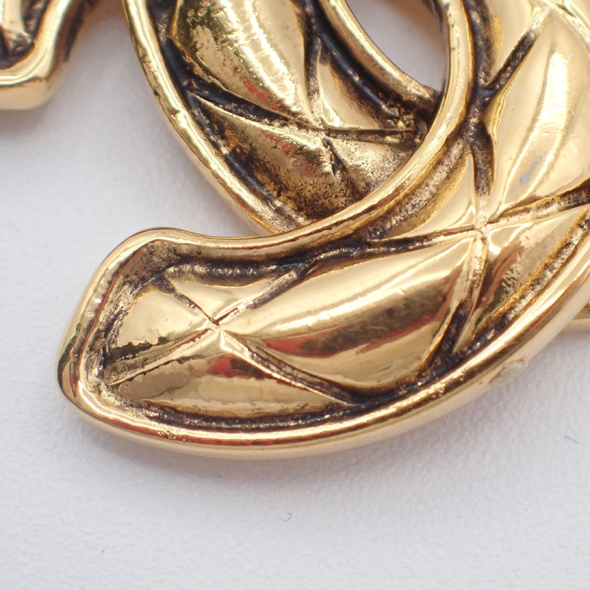 CHANEL CC Logo Chain Charm Pendant Necklace GHW Gold-Plated Vintage 99RL988