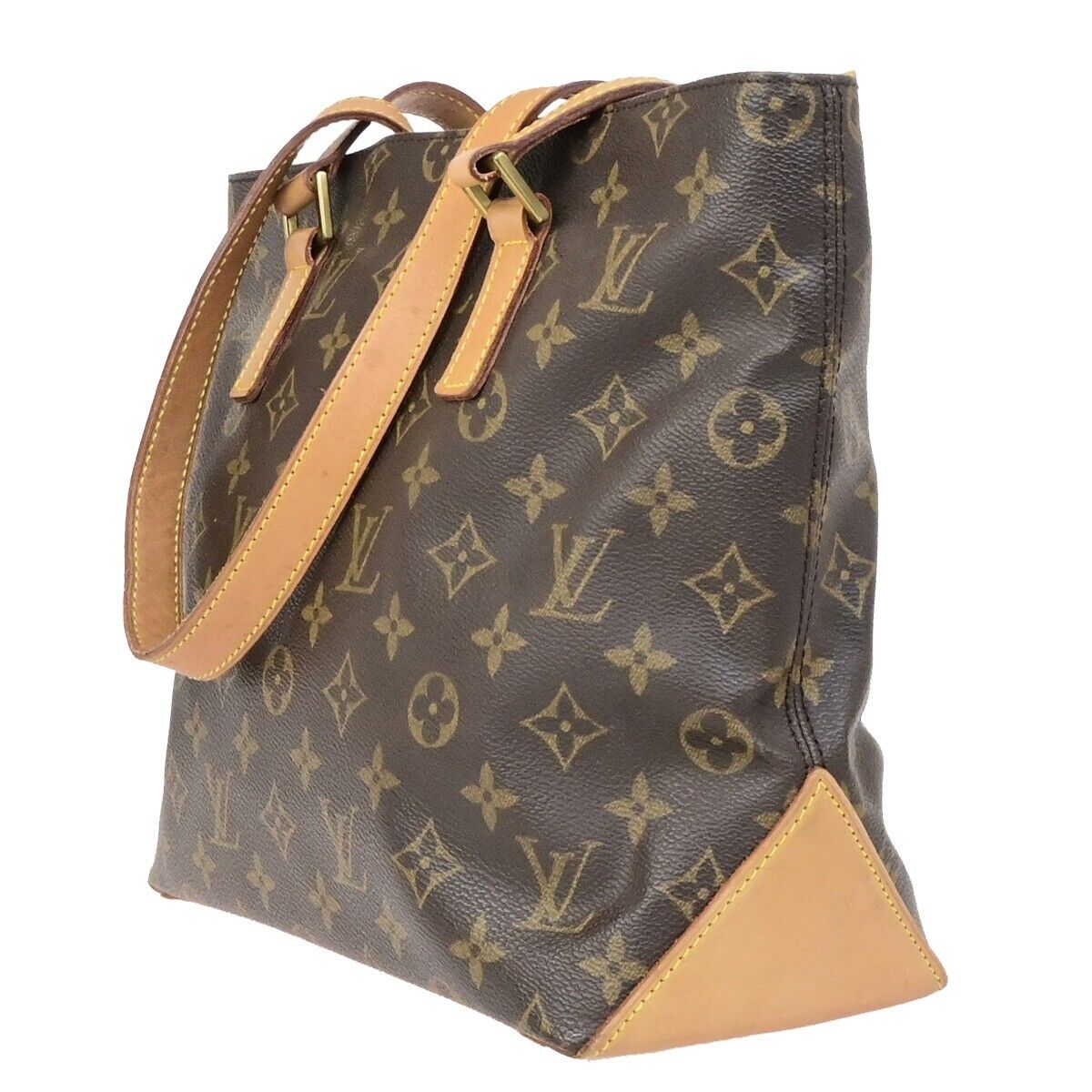 LOUIS VUITTON Cabas Piano Shoulder Bag Monogram Leather Brown M51148 73ED378