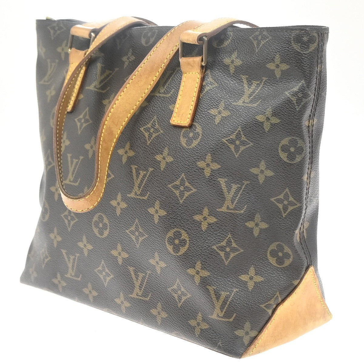 LOUIS VUITTON Cabas Piano Shoulder Bag Monogram Leather Brown M51148 34KP481