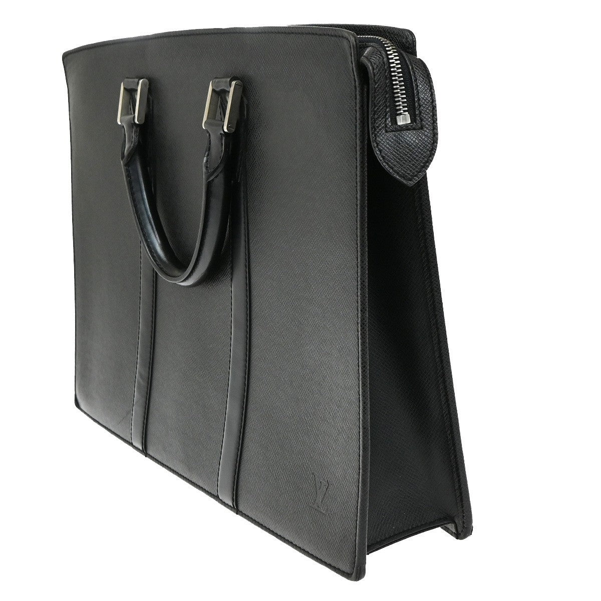 LOUIS VUITTON Porte Documents Lozan Briefcase Hand Bag Taiga BK M30052 68KP321