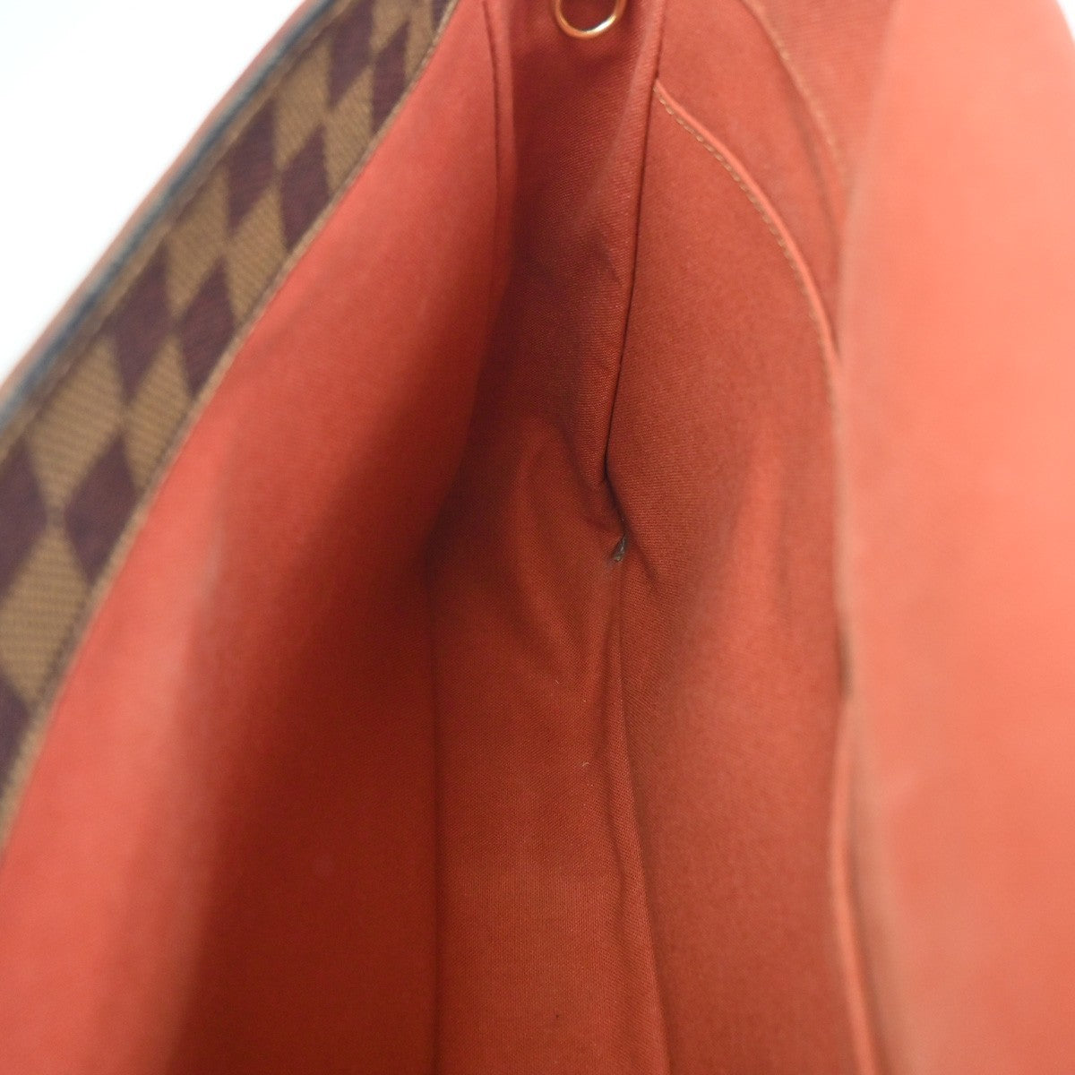 LOUIS VUITTON Bastille Shoulder Bag Damier Ebene Leather Brown N45258 85CA824