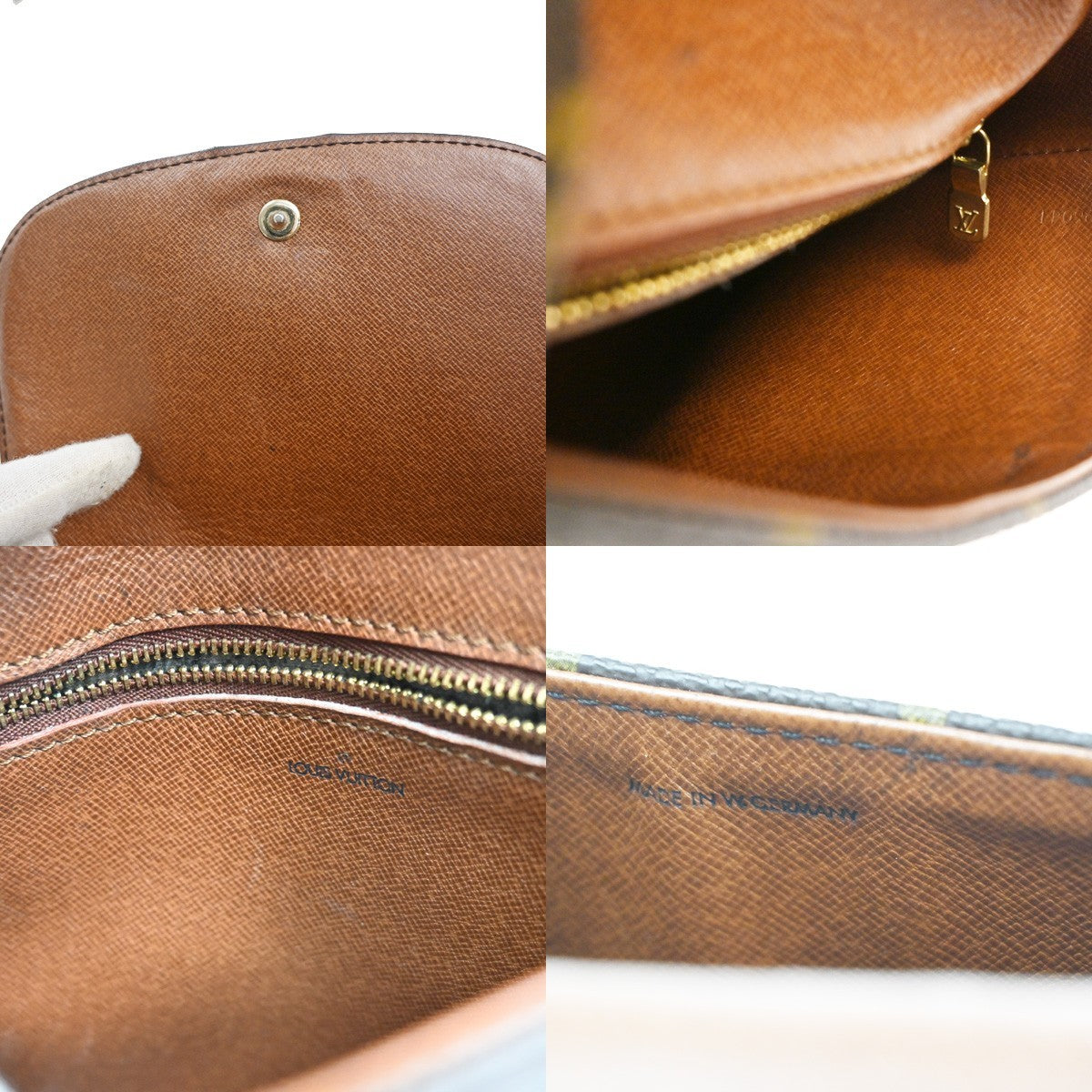 LOUIS VUITTON Saint Cloud MM Shoulder Bag Monogram Leather Brown M51243 81CA682