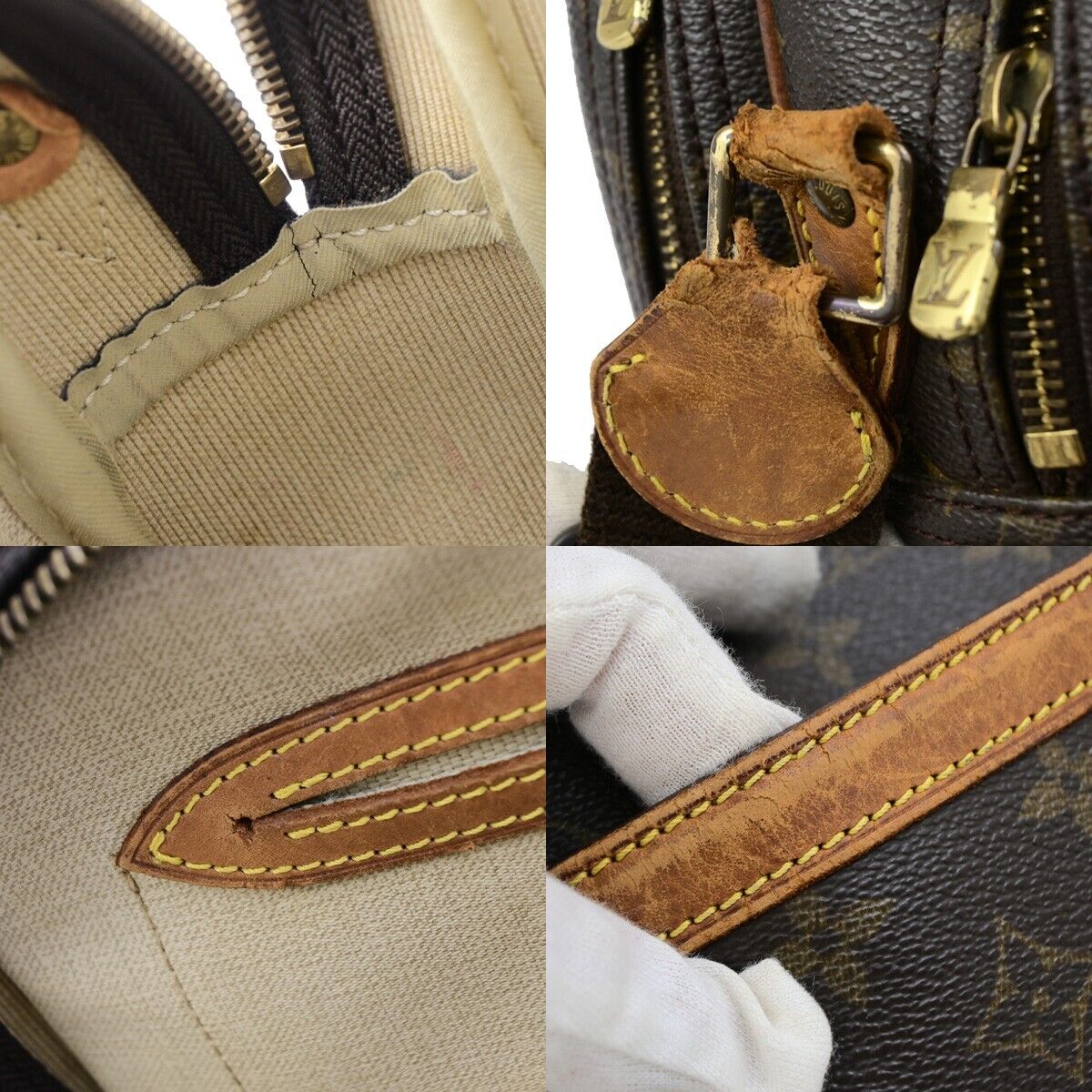 LOUIS VUITTON Reporter PM Crossbody Shoulder Bag Monogram Leather M45254 69ED047