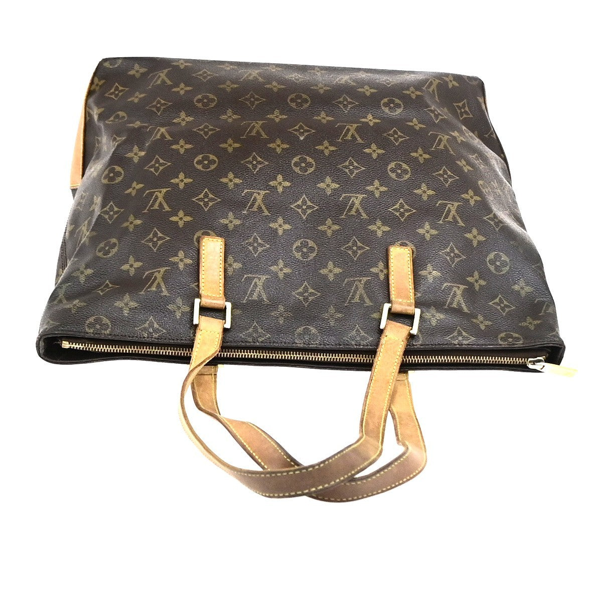 LOUIS VUITTON Cabas Mezzo Shoulder Bag Monogram Leather Brown M51151 81KD117
