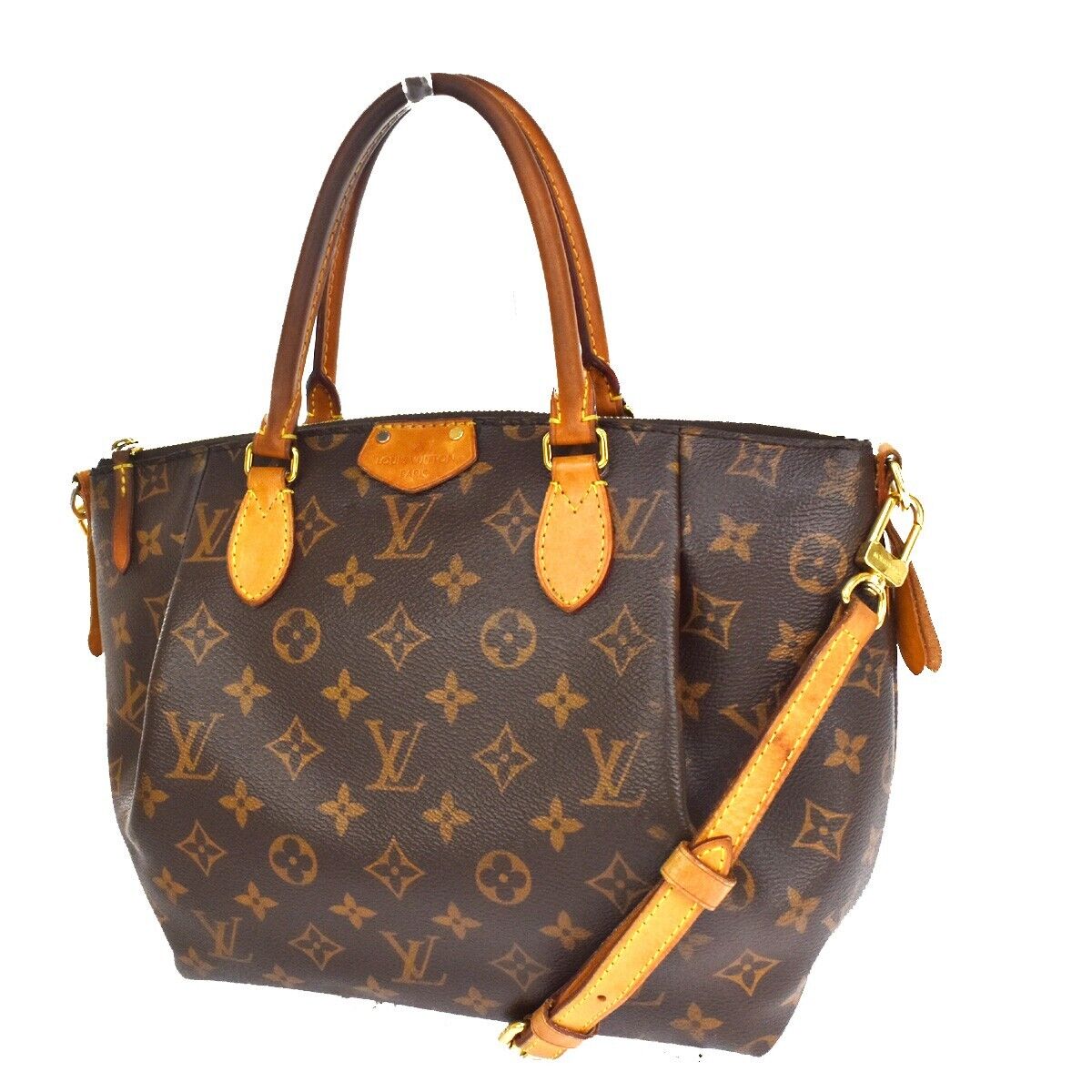 LOUIS VUITTON Turenne PM 2Way Hand Bag Monogram Leather Brown M48813 98YB867