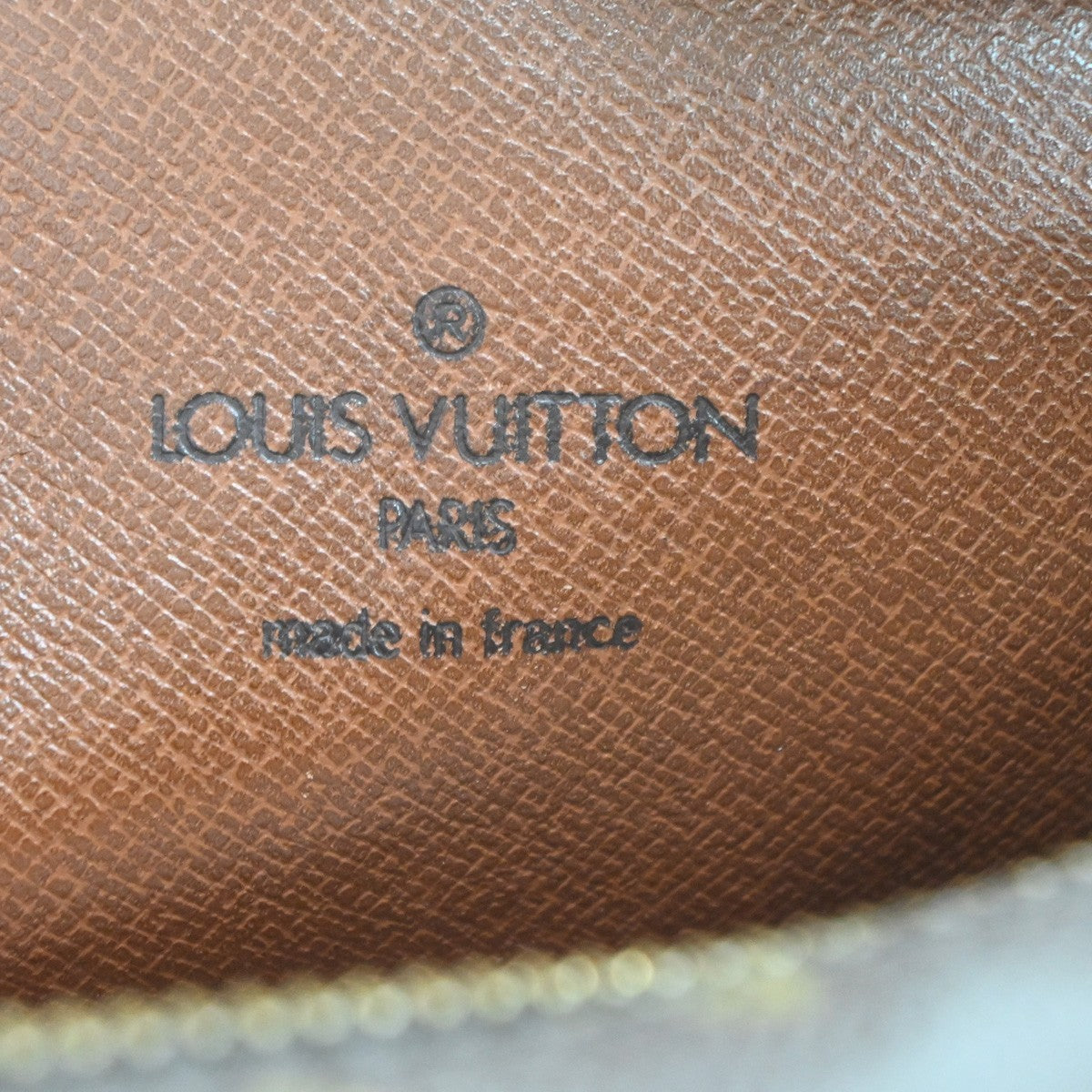 LOUIS VUITTON Logo Danube MM Shoulder Bag Monogram Leather Brown M45264 86SA147