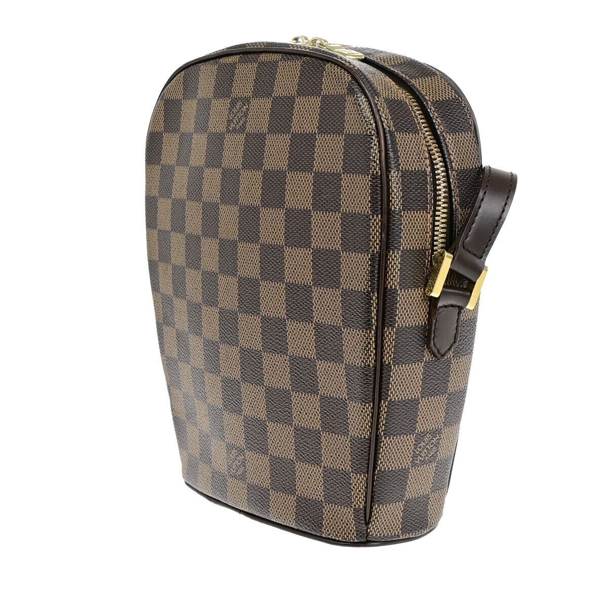 LOUIS VUITTON Ipanema PM Shoulder Bag Damier Ebene Leather Brown N51294 25EC326