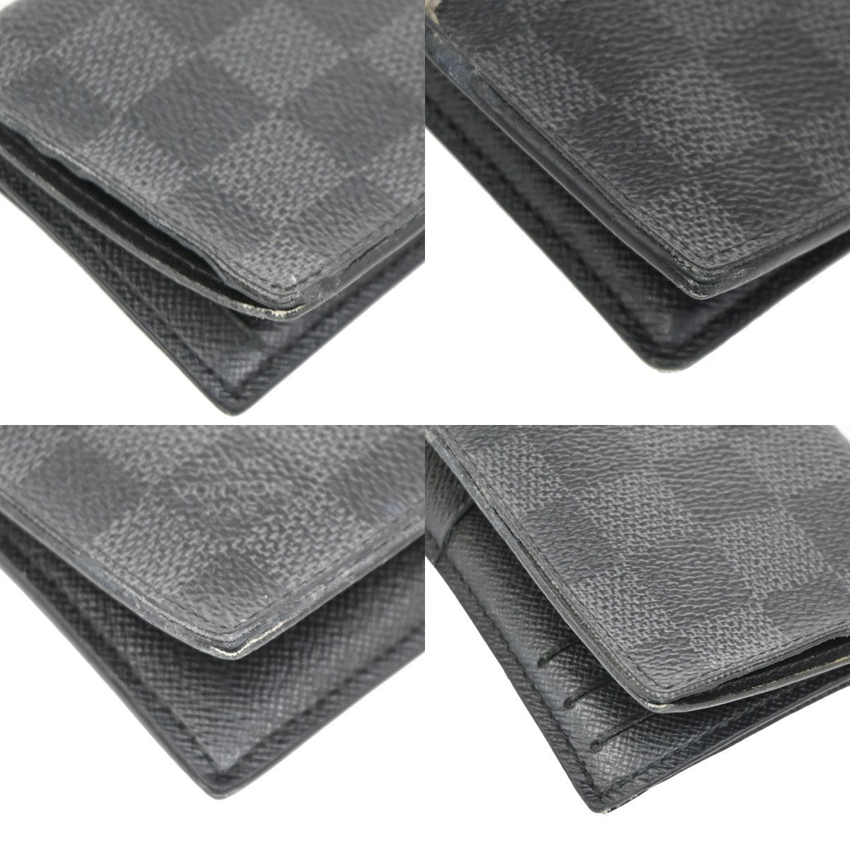 LOUIS VUITTON Organizer De Poche Card Case Damier Graphite Black N63075 05DA170