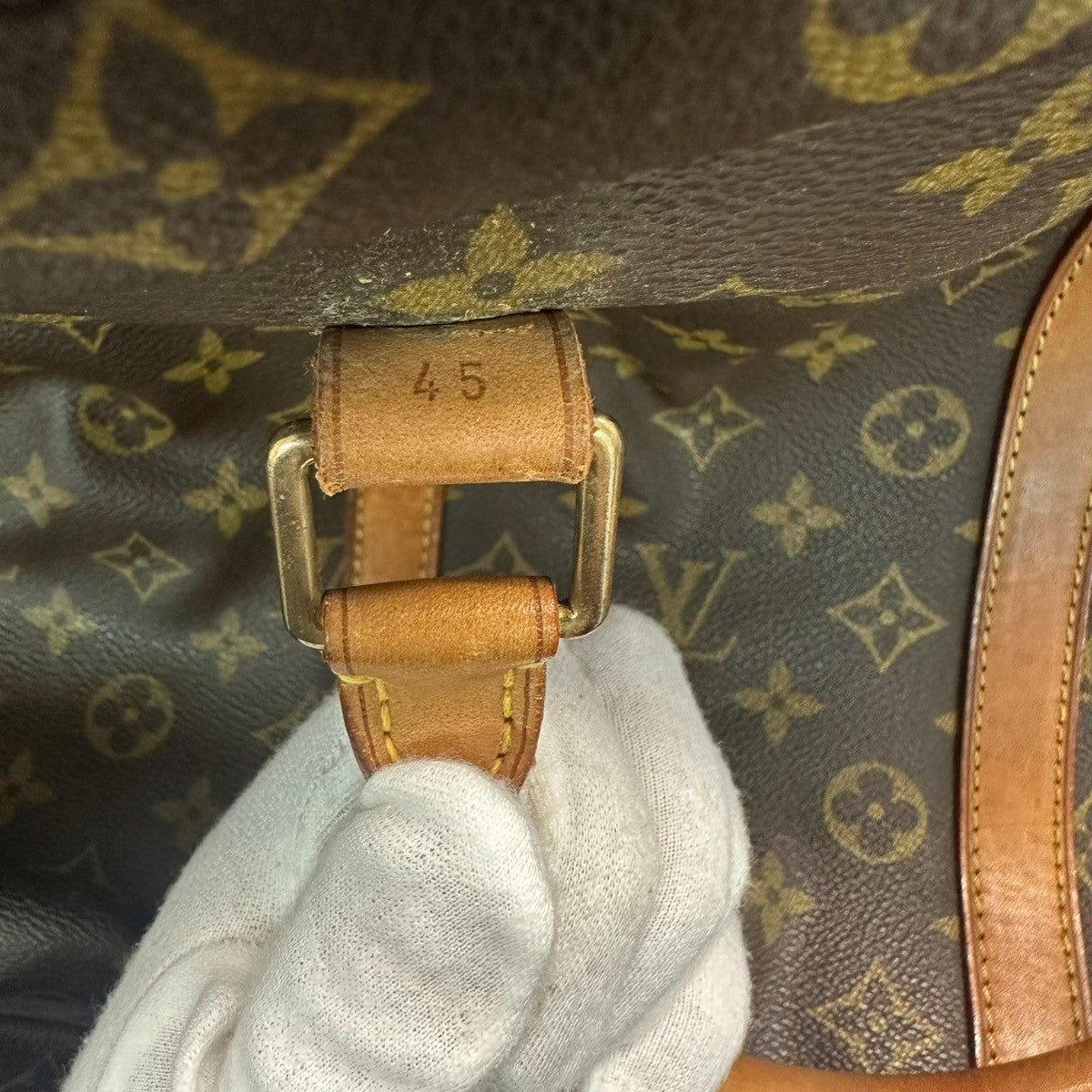 LOUIS VUITTON Sirius 45 Travel Hand Bag Monogram Leather Brown M41408 33CA805
