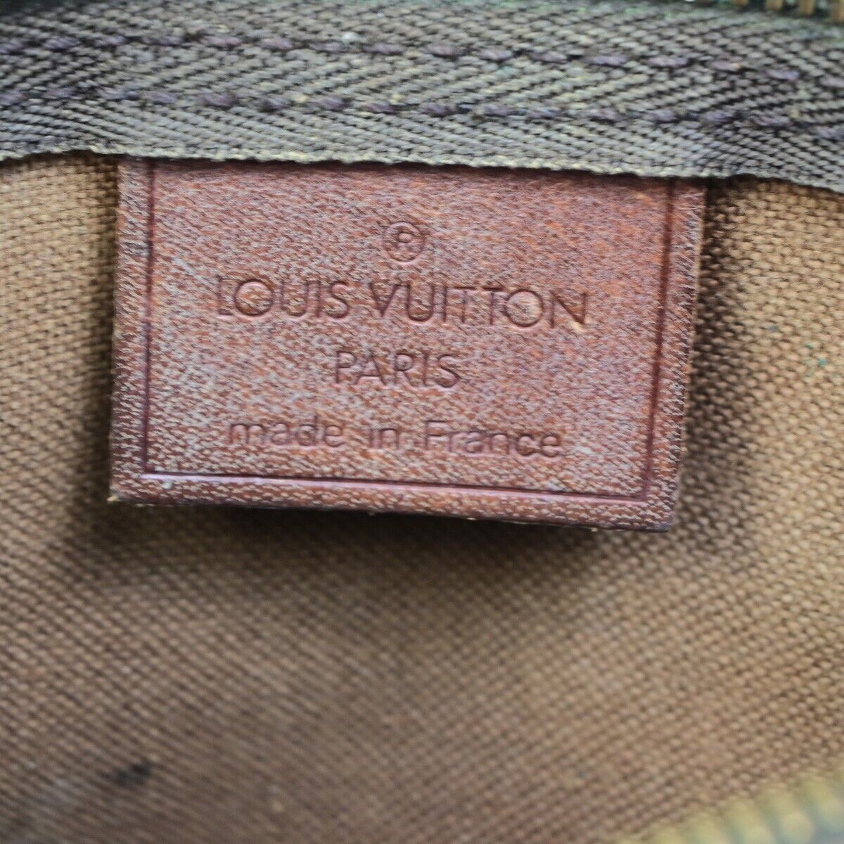 LOUIS VUITTON Mini Speedy Hand Bag Monogram Leather Brown M41534 10EB716