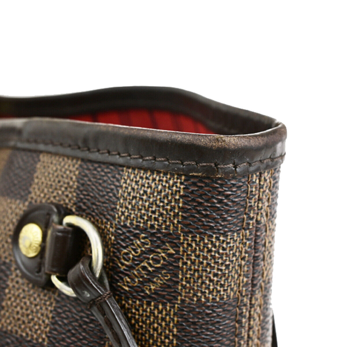 LOUIS VUITTON Neverfull PM Shoulder Tote Bag Damier Leather Brown N51109 79SJ514