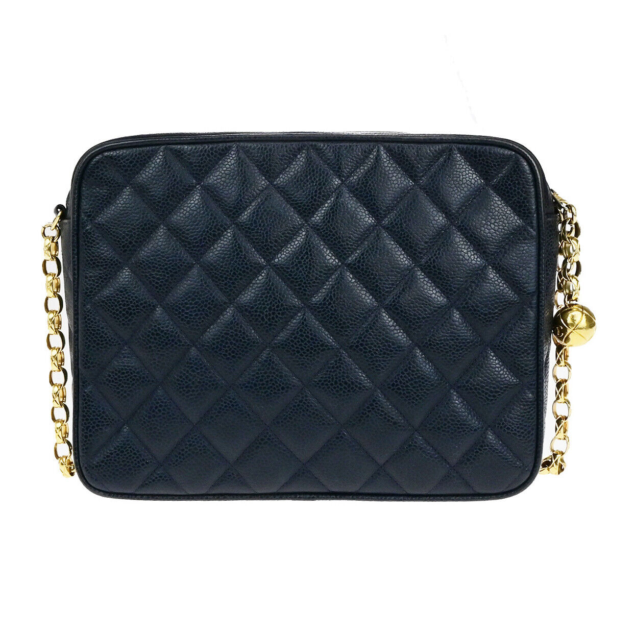 CHANEL CC Matelasse Chain Shoulder Bag Grained Calfskin Leather BE GHW 652RK769