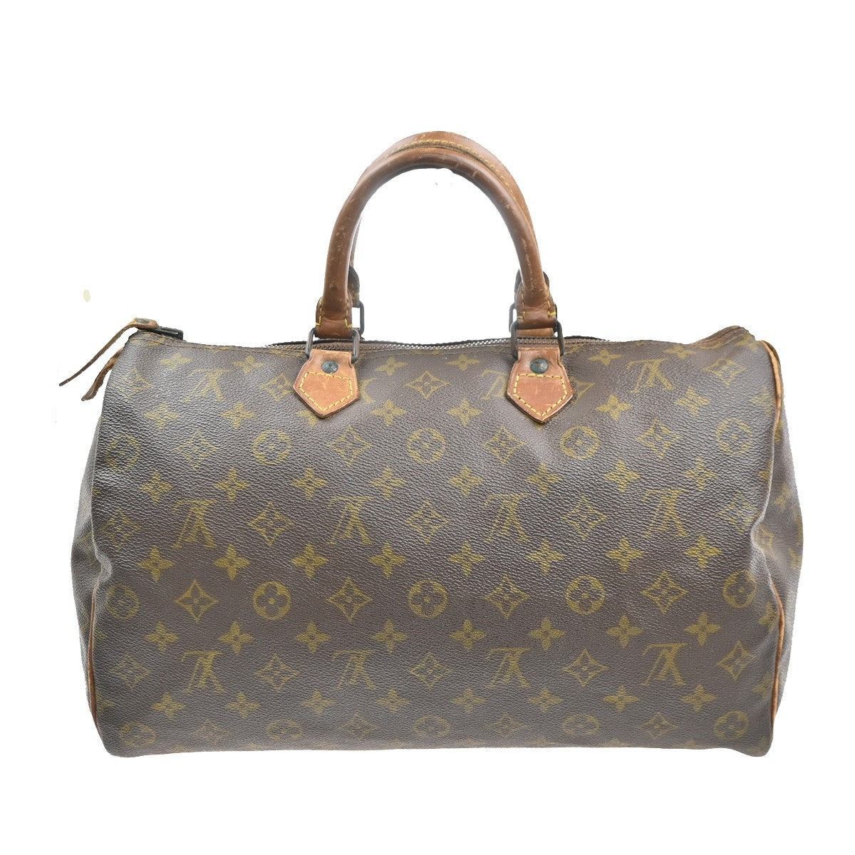 LOUIS VUITTON Speedy 35 Travel Hand Bag Monogram Leather Brown M41524 31MA296