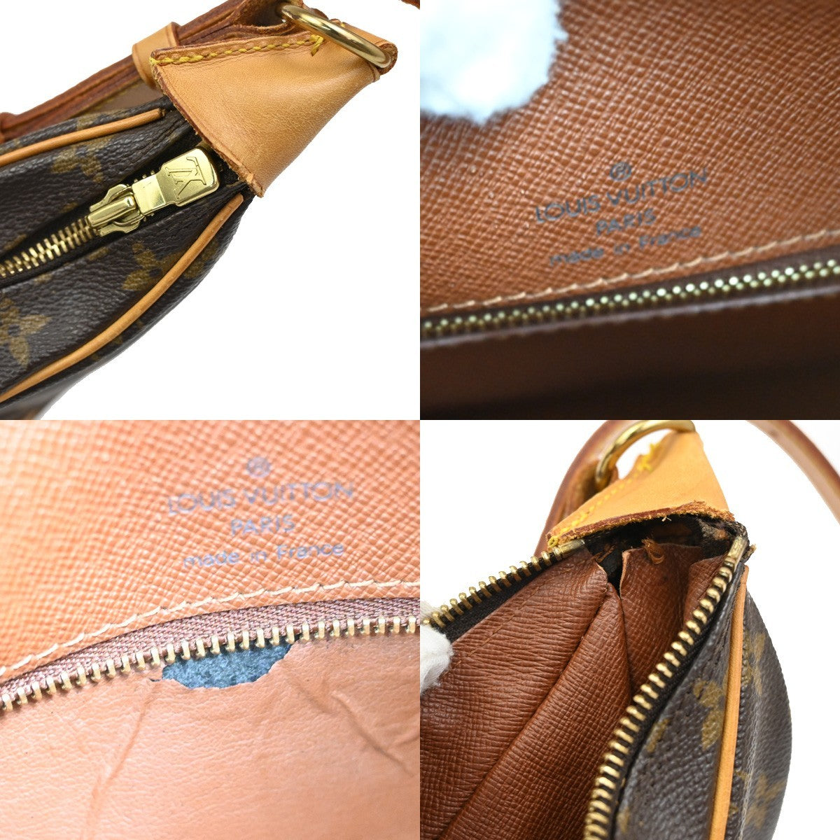 LOUIS VUITTON Boulogne 30 Shoulder Bag Monogram Leather Brown M51265 79DA177