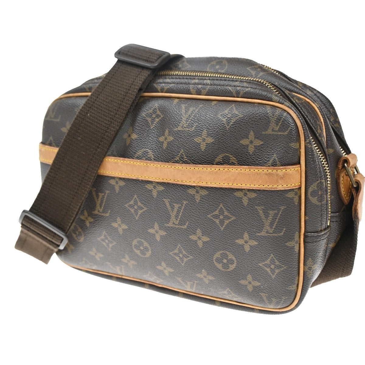 LOUIS VUITTON Reporter PM Crossbody Shoulder Bag Monogram Leather M45254 84CA314