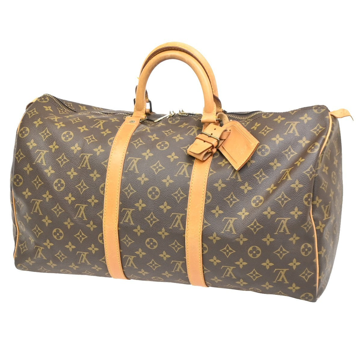 LOUIS VUITTON Keepall 50 Travel Hand Bag Monogram Leather Brown M41426 75MA038