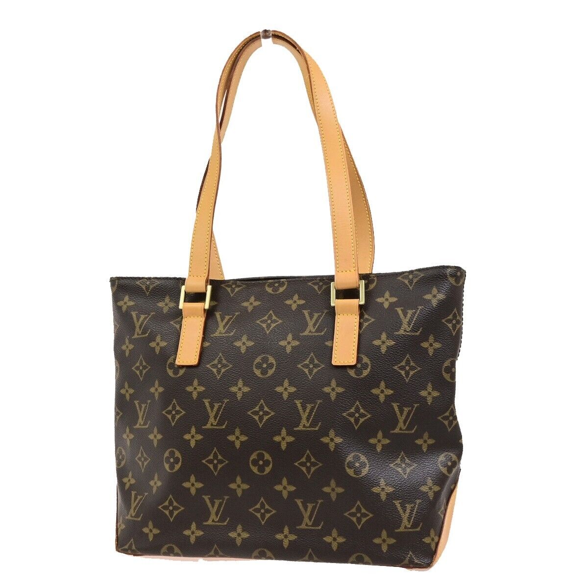 LOUIS VUITTON Cabas Piano Shoulder Bag Monogram Leather Brown M51148 18ED487