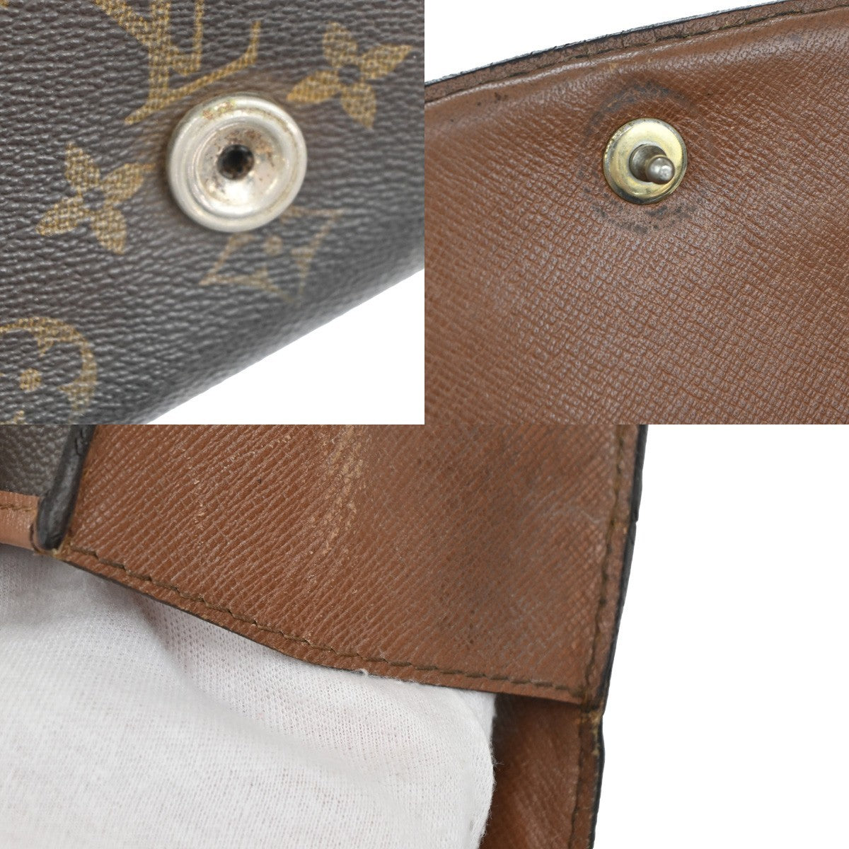 LOUIS VUITTON Bordeaux Clutch Bag Monogram Leather Brown M51797 01AA078