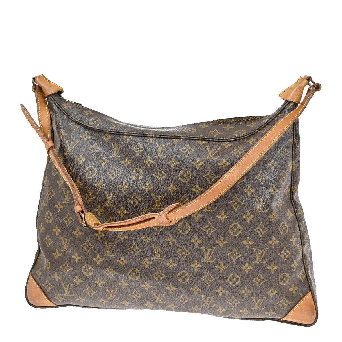 LOUIS VUITTON Promenade Shoulder Bag Monogram Leather Brown M51114 32YH377