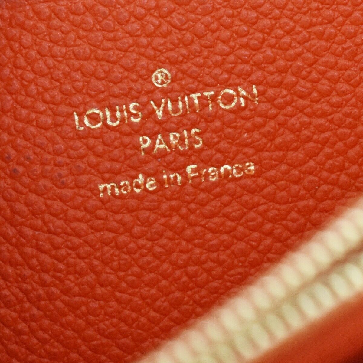 LOUIS VUITTON Long Zippy Wallet Monogram Empreinte Leather Orange M60775 69YB803
