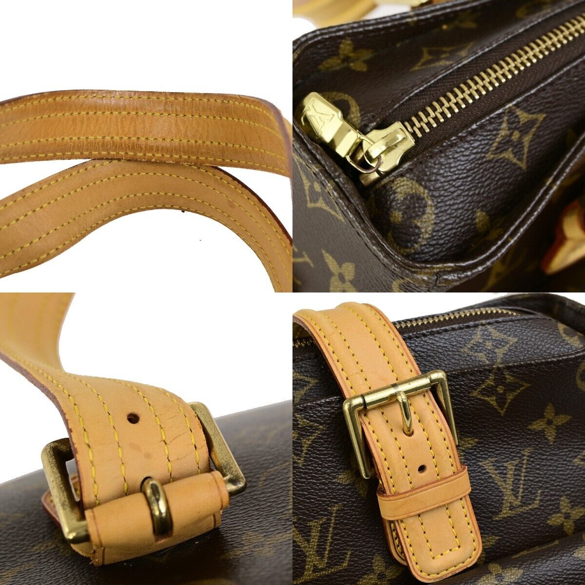 LOUIS VUITTON Multipli Cite Shoulder Bag Monogram Leather Brown M51162 75FB257