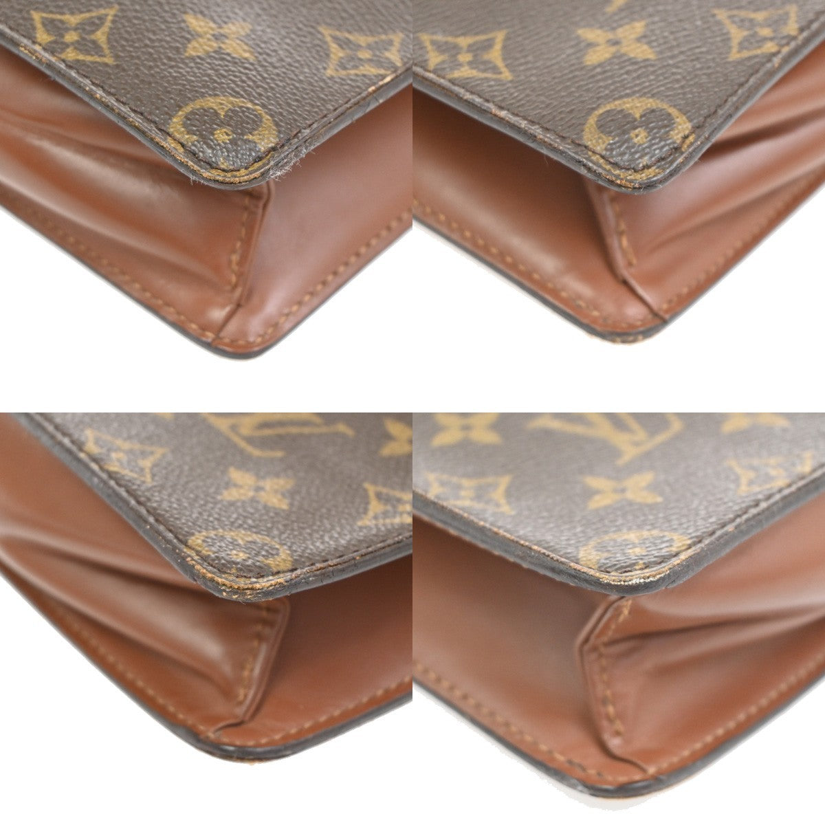 LOUIS VUITTON Pochette Homme Clutch Hand Bag Monogram Leather BN M51795 04CA764