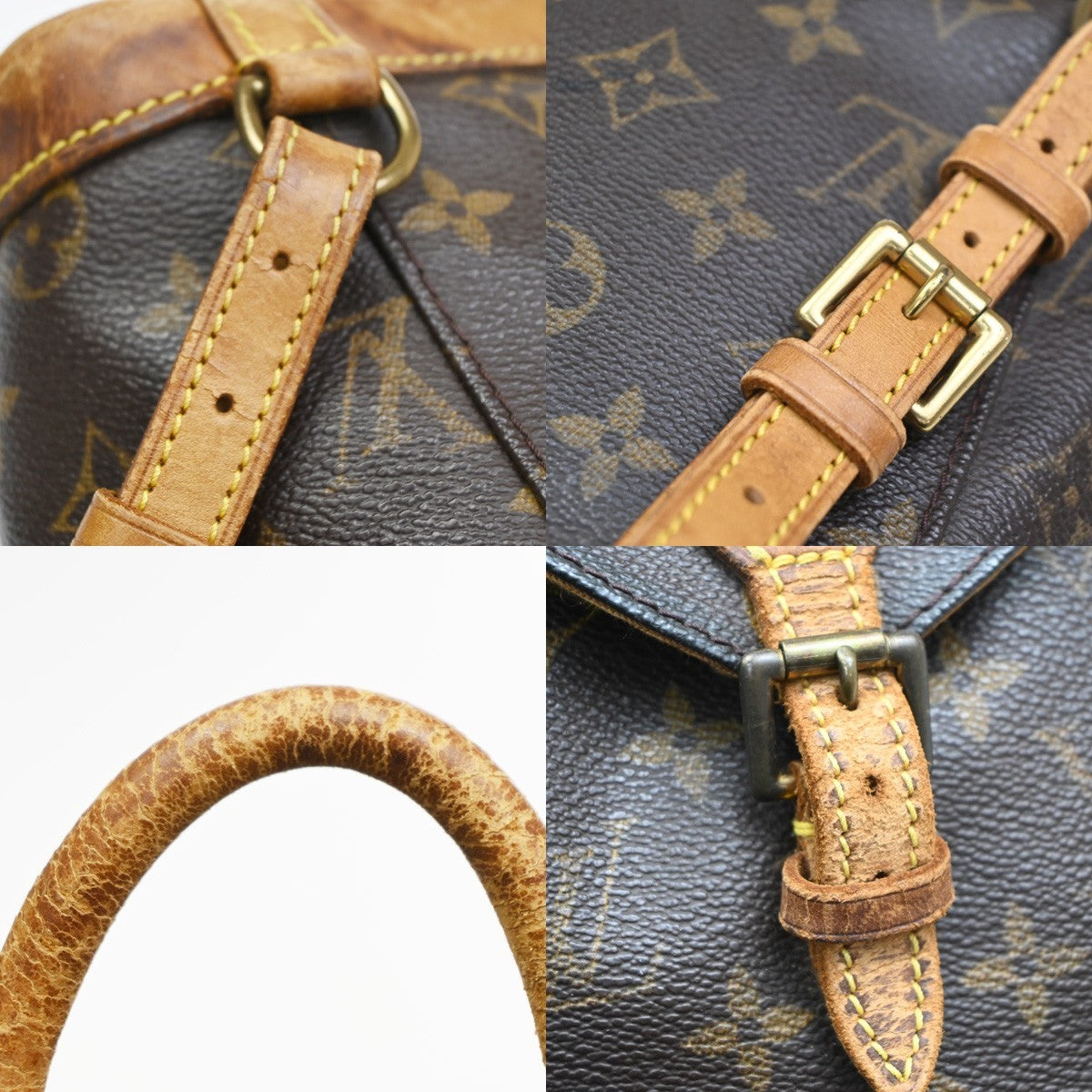 LOUIS VUITTON Mini Montsouris Backpack Bag Monogram Leather Brown M51137 39KC245