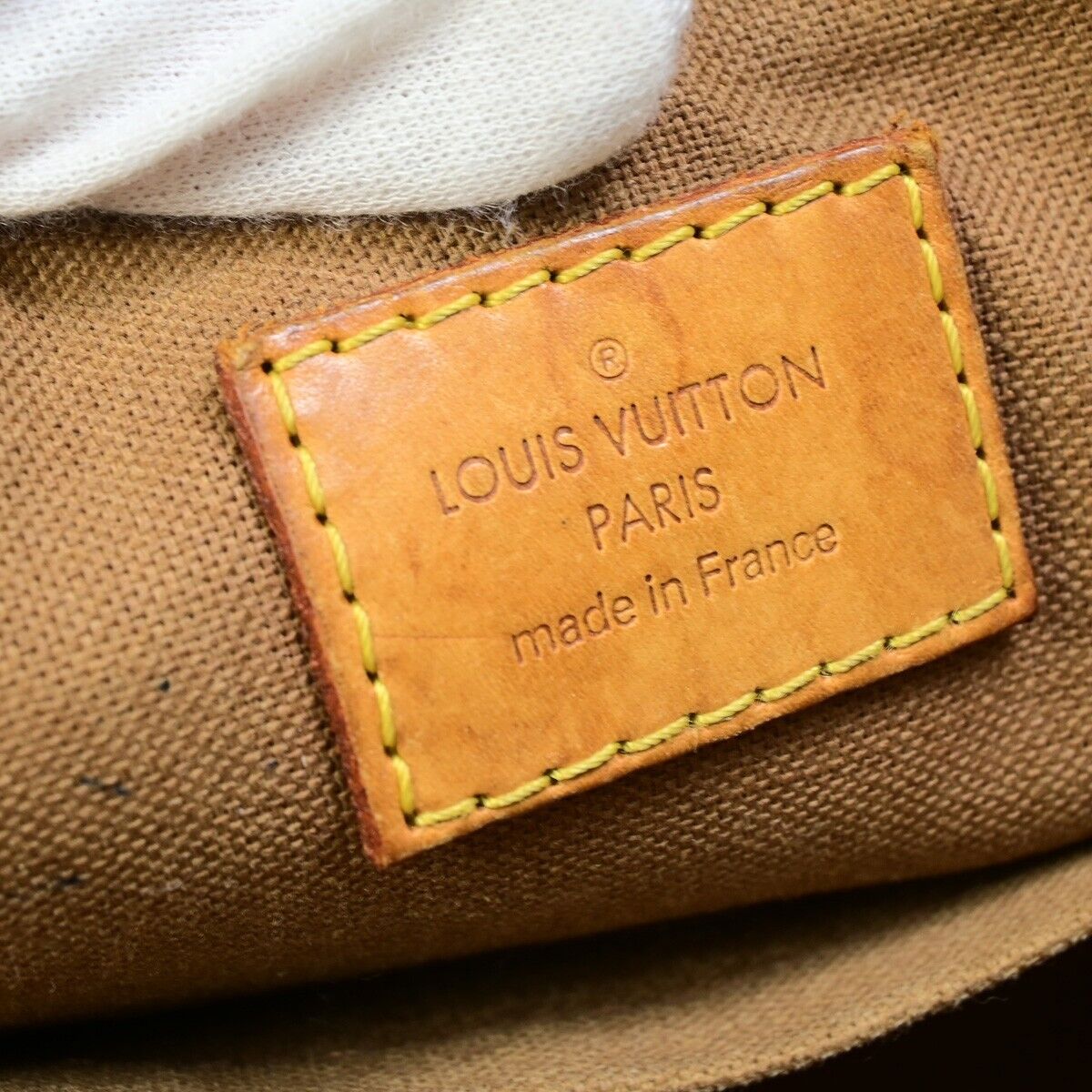 LOUIS VUITTON Popincourt Haut Shoulder Bag Monogram Leather Brown M40007 32EB452