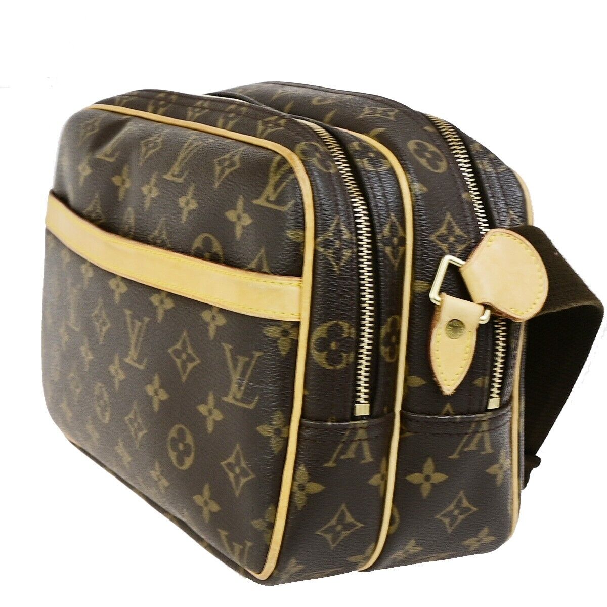 LOUIS VUITTON Reporter PM Crossbody Shoulder Bag Monogram Leather M45254 79ED036