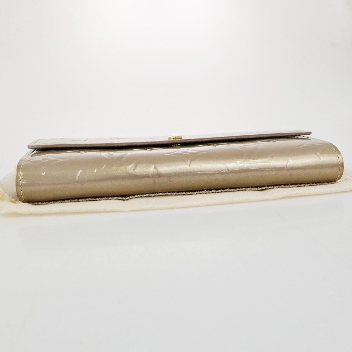 LOUIS VUITTON Portefeuille Sarah Wallet Monogram Vernis Beige M91764 02FB332