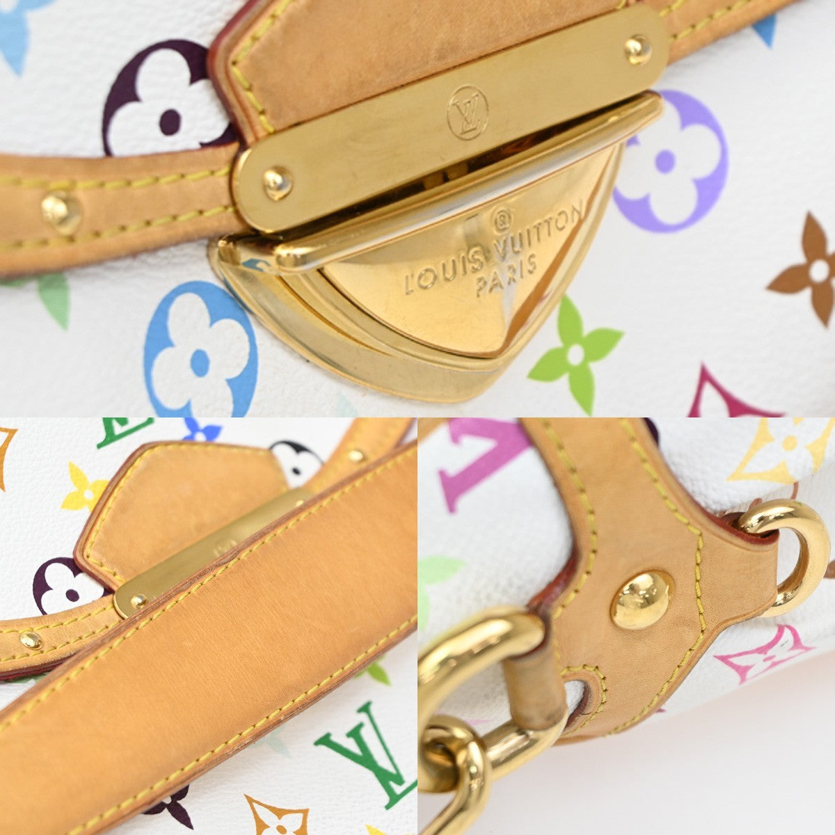LOUIS VUITTON  Beverly GM Hand Bag Monogram Multi White GHW M40201 24CA612